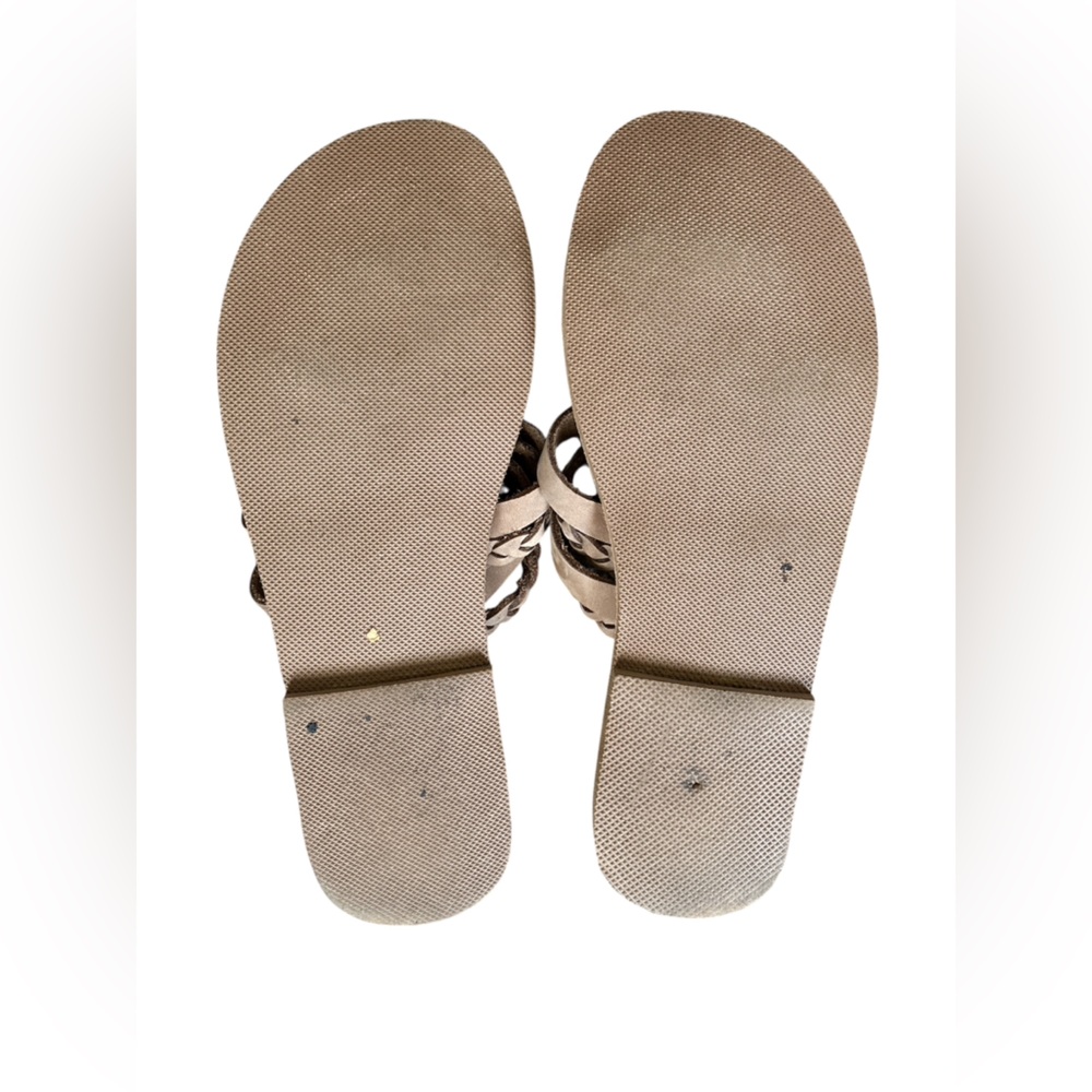 EmmanuelaSandals Braided Tan Greek Leather Sandals. Size 7. - Picture 7 of 11